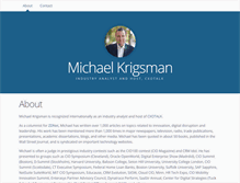 Tablet Screenshot of mkrigsman.com